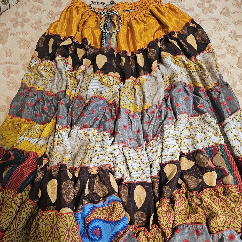 Bohemian ruffle pants